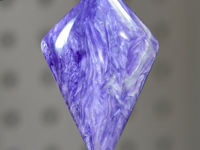 Rare High Grade Silky Chatoyant Siberian Charoite Gemstone Cabochon Hand Crafted by LEXX STONES 70 Carats