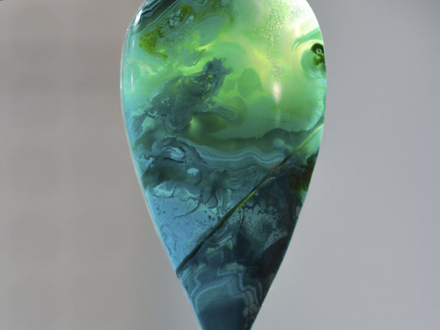 Old Stock Morenci Mine Druzy Gem Silica Chrysocolla Malachite Azurite Cabochon Hand Crafted By Lexx Stones 55 Carats