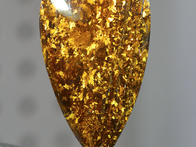 Chatoyant Golden Amphibolite Gemstone Cabochon Hand Cut And Polished By LEXX STONES 90 Carats