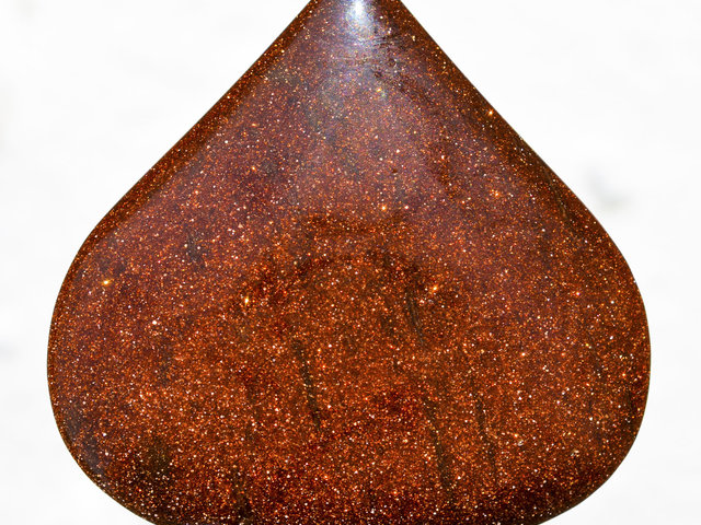 Glittery Copper Goldstone Stellaria Glass Manmade Gemstone Cabochon Hand Crafted By LEXX STONES 79 Carats
