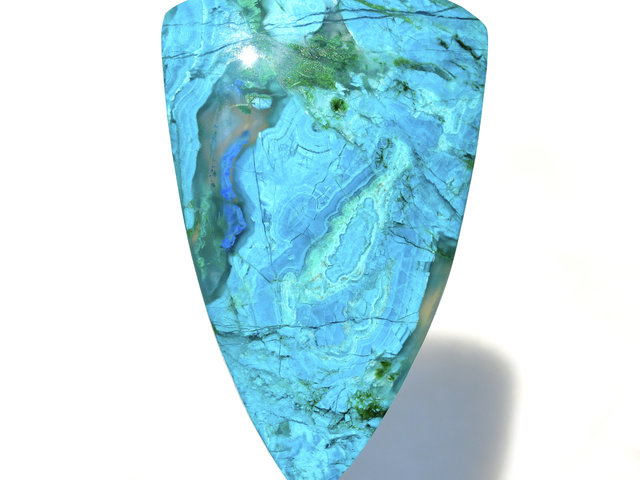 Old Stock Chrysocolla Malachite Azurite Inspiration Mine, Gila County, Arizona Cabochon Hand Crafted By Lexx Stones 43 Carats