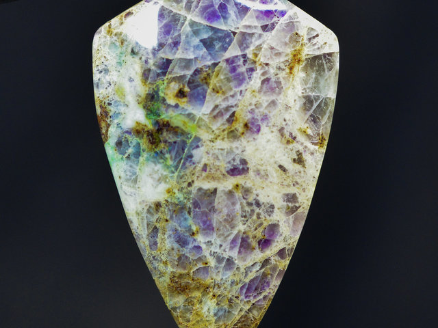 Authentic White Utah Kaleidascope Prism Gemstone Cabochon Hand Crafted By Lexx Stones 66 Carats