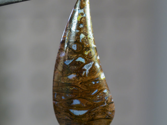 Opalized Paleo Osmunda Fern Petrified Wood  Gemstone Cabochon Hand Crafted By LEXX STONES 36 Carats