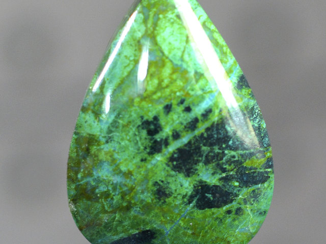 Parrot Wing Chrysocolla Malachite Gemstone Cabochon Hand Crafted By Lexx Stones 23 Carats